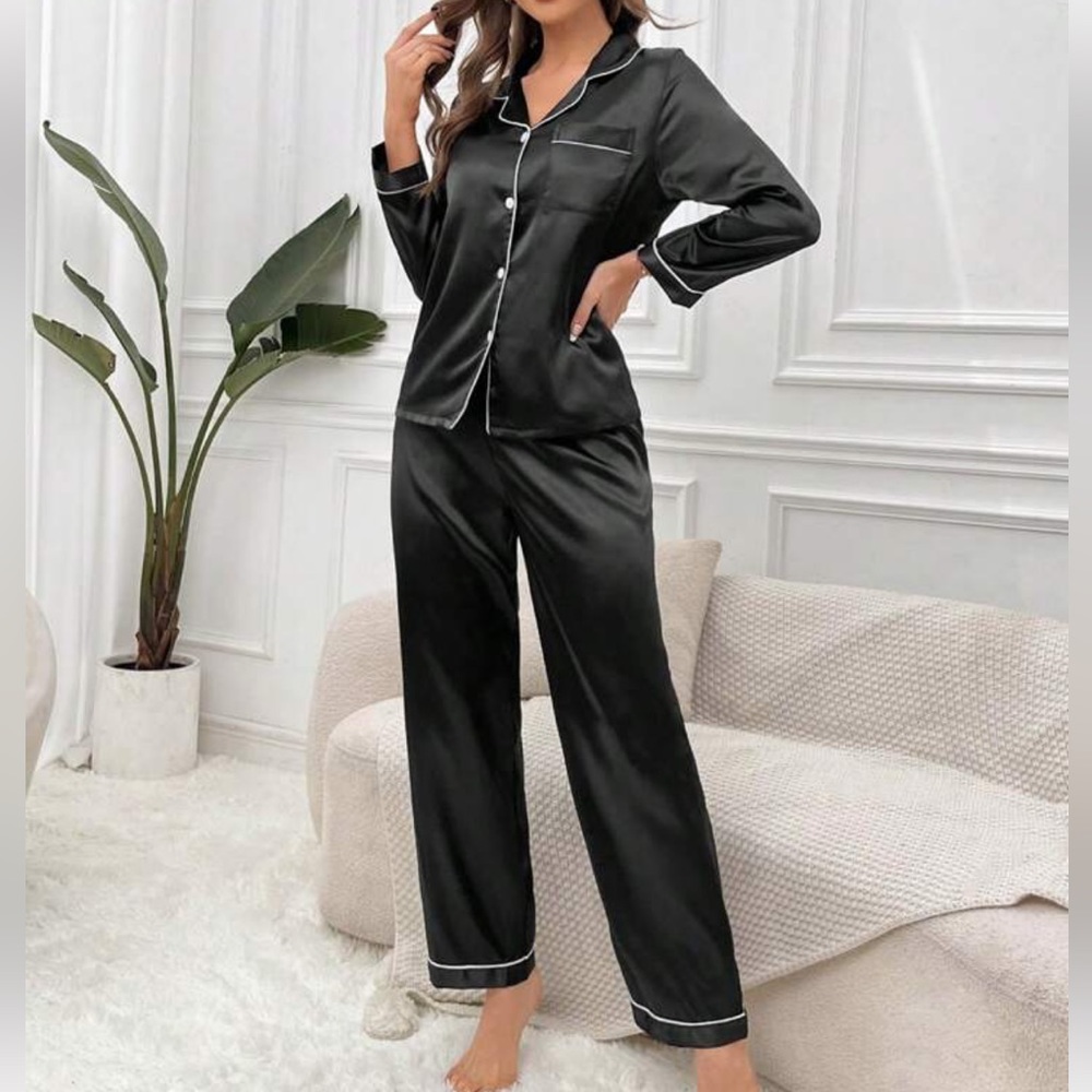 Satin pajama pant set